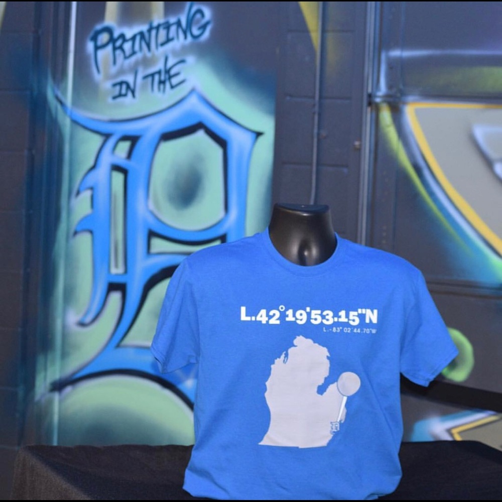 Men’s long sleeve tees, Lions blue, grey & white